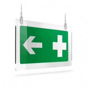 Croce pronto soccorso con freccia SX