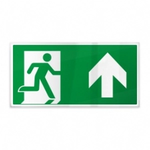 Omino e freccia sopra