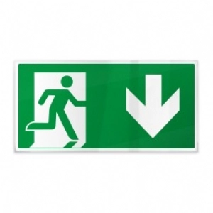 Omino e freccia sotto