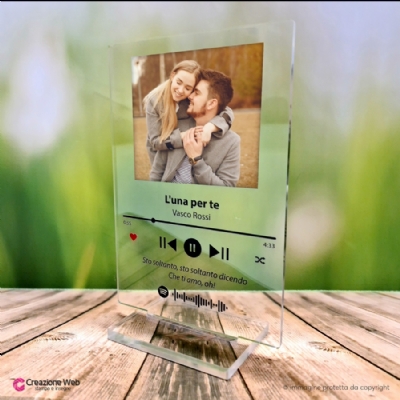 Targa spotify personalizzata