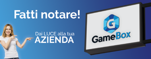 Insegna luminosa bifacciale
